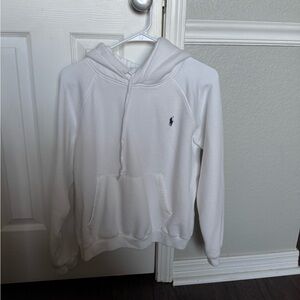 Ralph Lauren White Hoodie with Logo